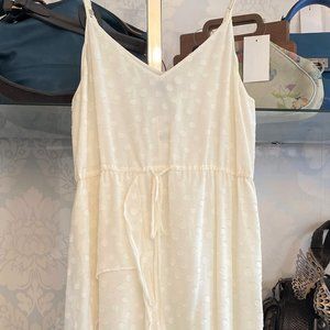 FIVESEVENTYFIVE Spaghetti Strap Sheer Dress
